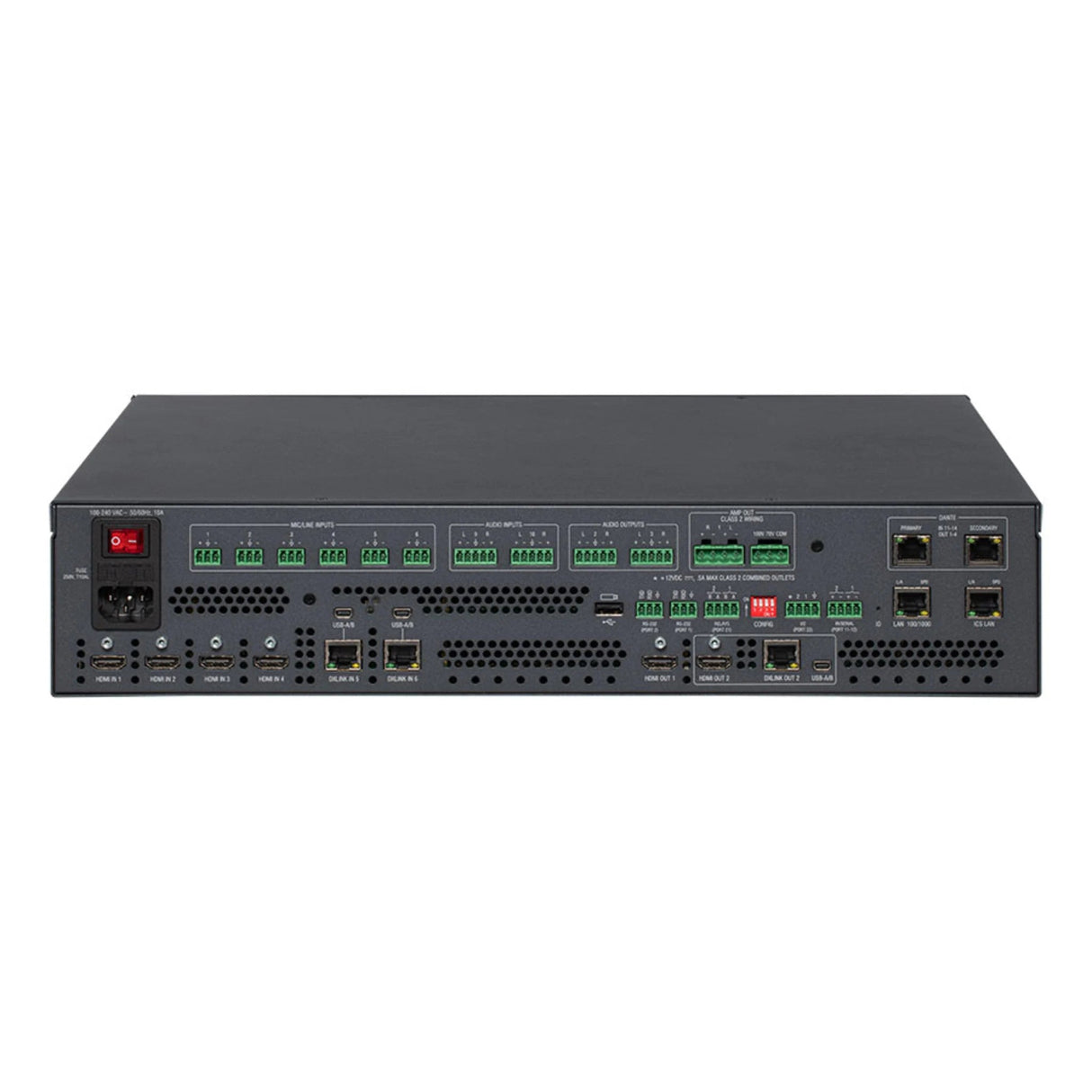 AMX DVX-2265-4K-TAA 6 x 2 + 1 4K60 4:4:4 All-In-One Presentation Switcher