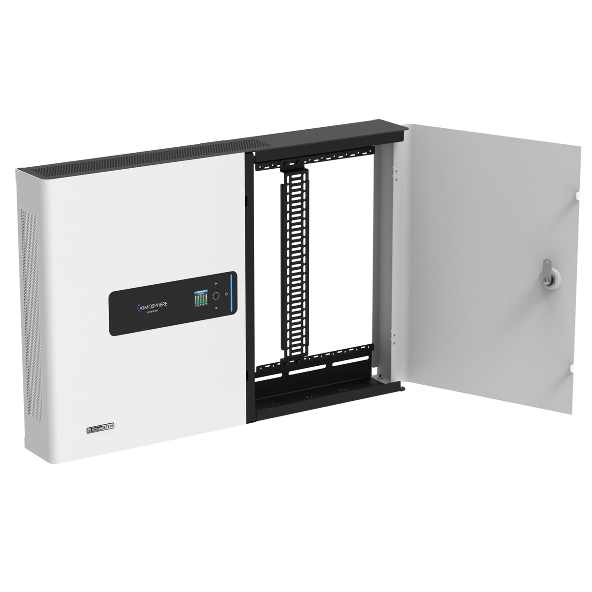AtlasIED AZMP8-DW Atmosphere 8-Zone Signal Processor with 1200W Amplifier and Dante Networking, Wall-Mount Cabinet