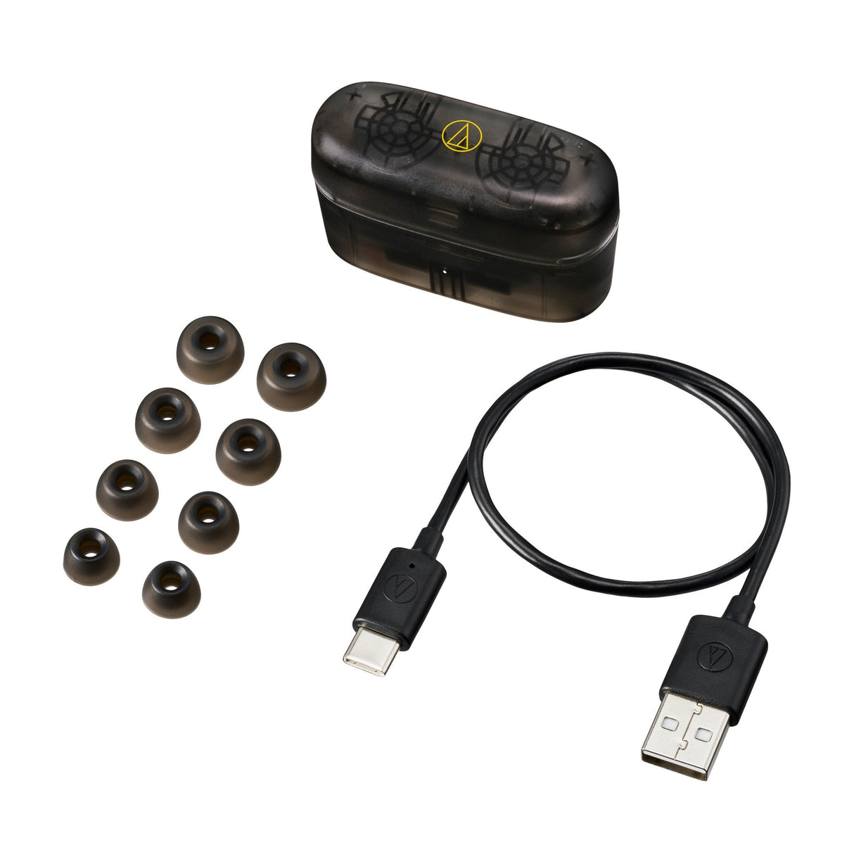Audio-Technica ATH-CKS30TW + Wireless Earbud Headphones Translucent Black