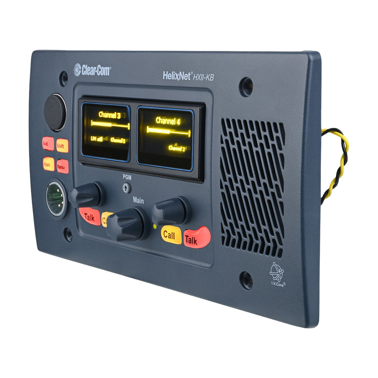 Clear-Com HelixNet HKB Speaker Station with 2/4Channel Program Audio Flush Mounted