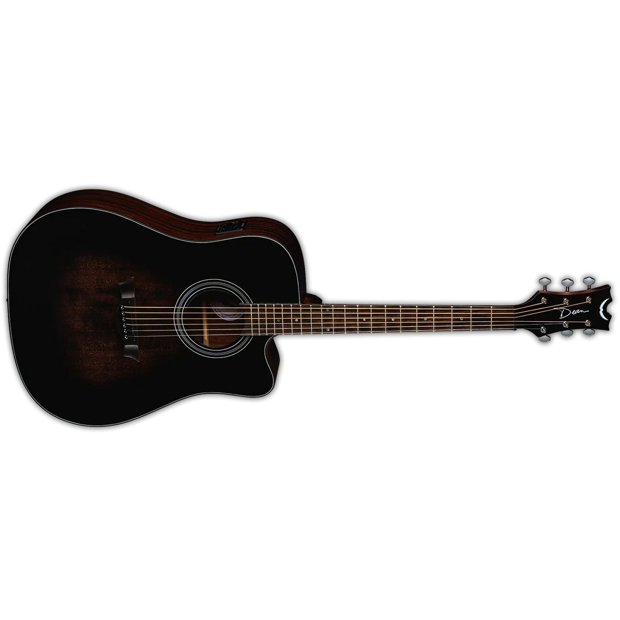 Dean Guitars ST Augustine Dread CAW A/E Vintage Burst Mahogany Acoustic/Electric Guitar - guitar