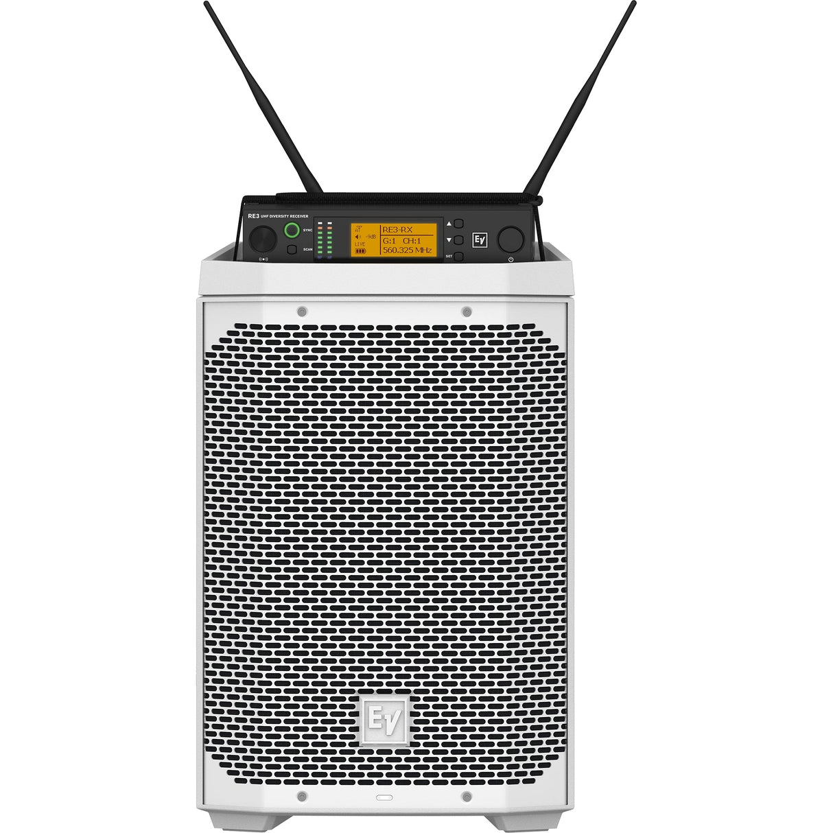 Electro-Voice EVERSE 8 2-Way 8-Inch Weatherized Bluetooth Battery-Powered PA Speaker White