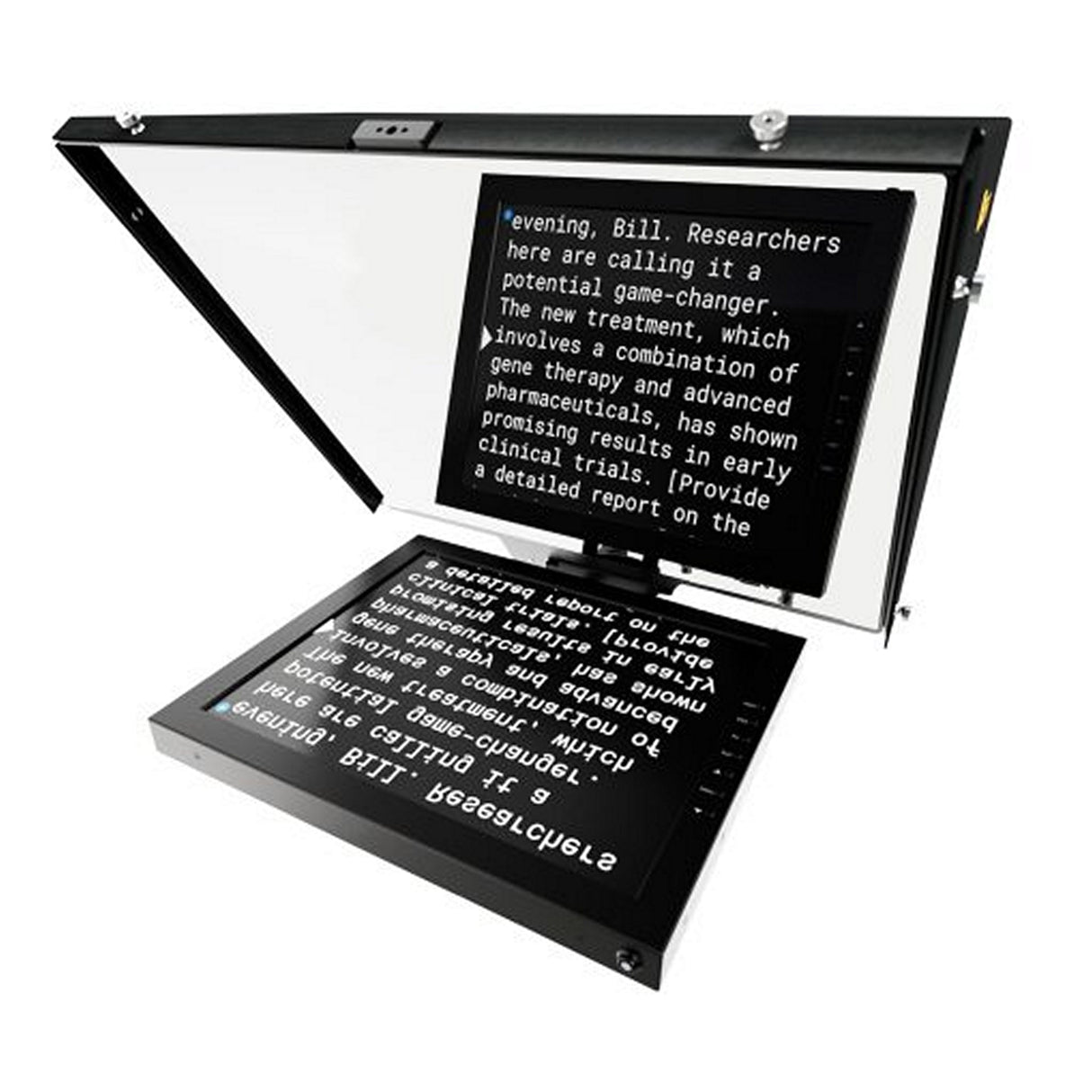 Ikan PT4500S-TK-V3-TRIPOD 15-inch SDI Teleprompter Tripod Dolly Travel System