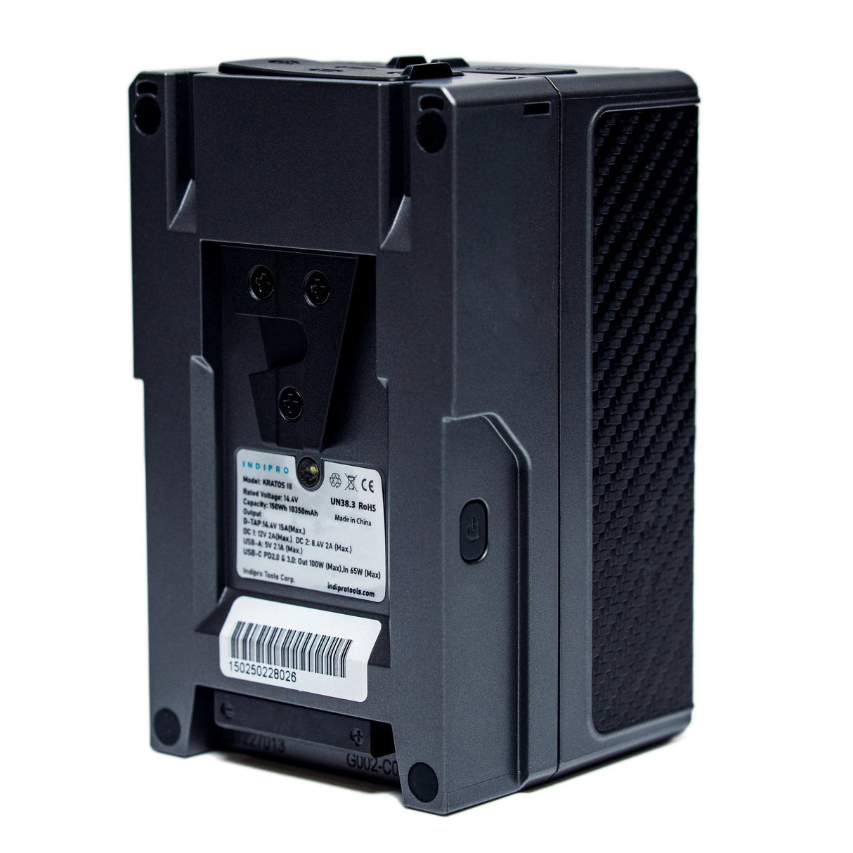 IndiPRO KTRVM150 Kratos 150Wh V-Mount Li-Ion Battery