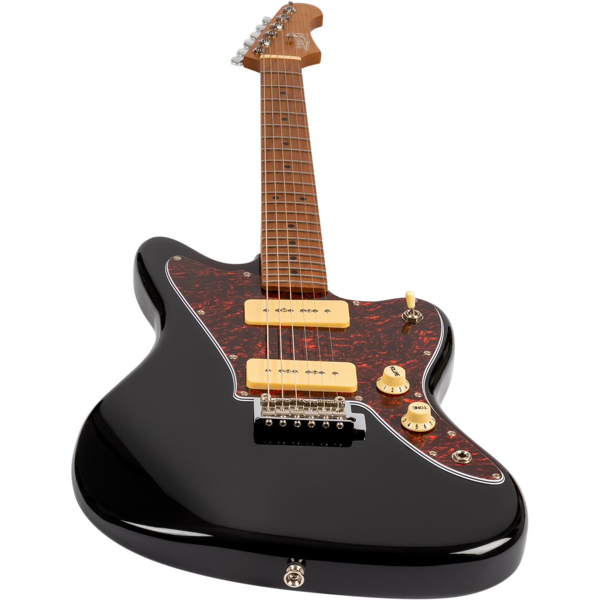 Jet Guitars JJ-300 P90 BK Electric Guitar, Black Finish
