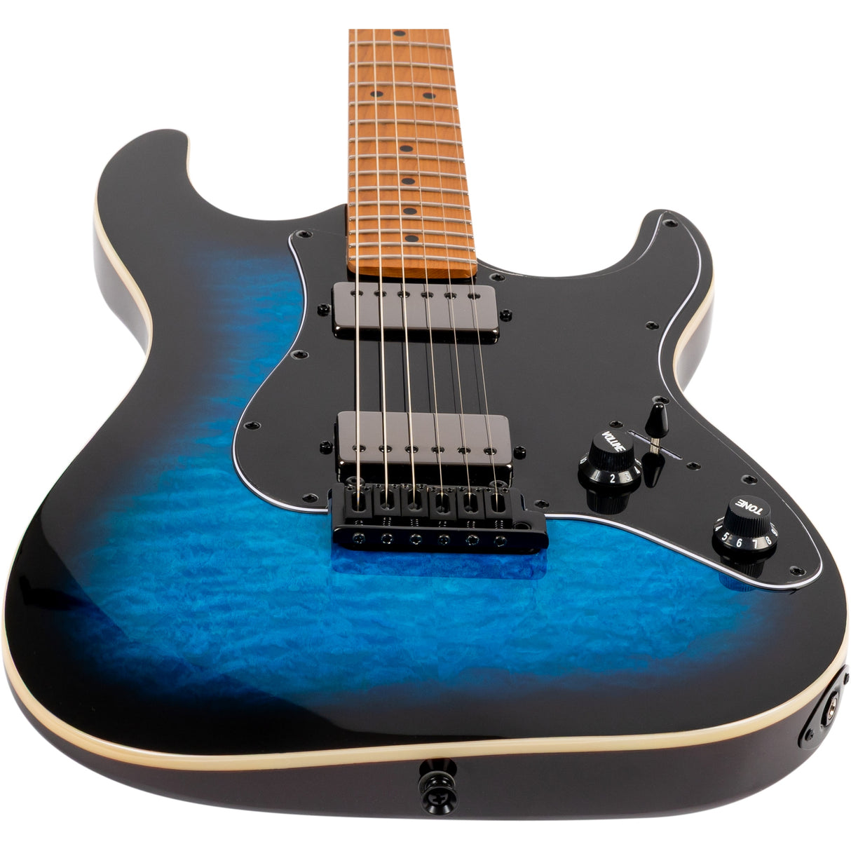 Jet Guitars JS-450 BLB Electric Guitar, Blue Burst Finish