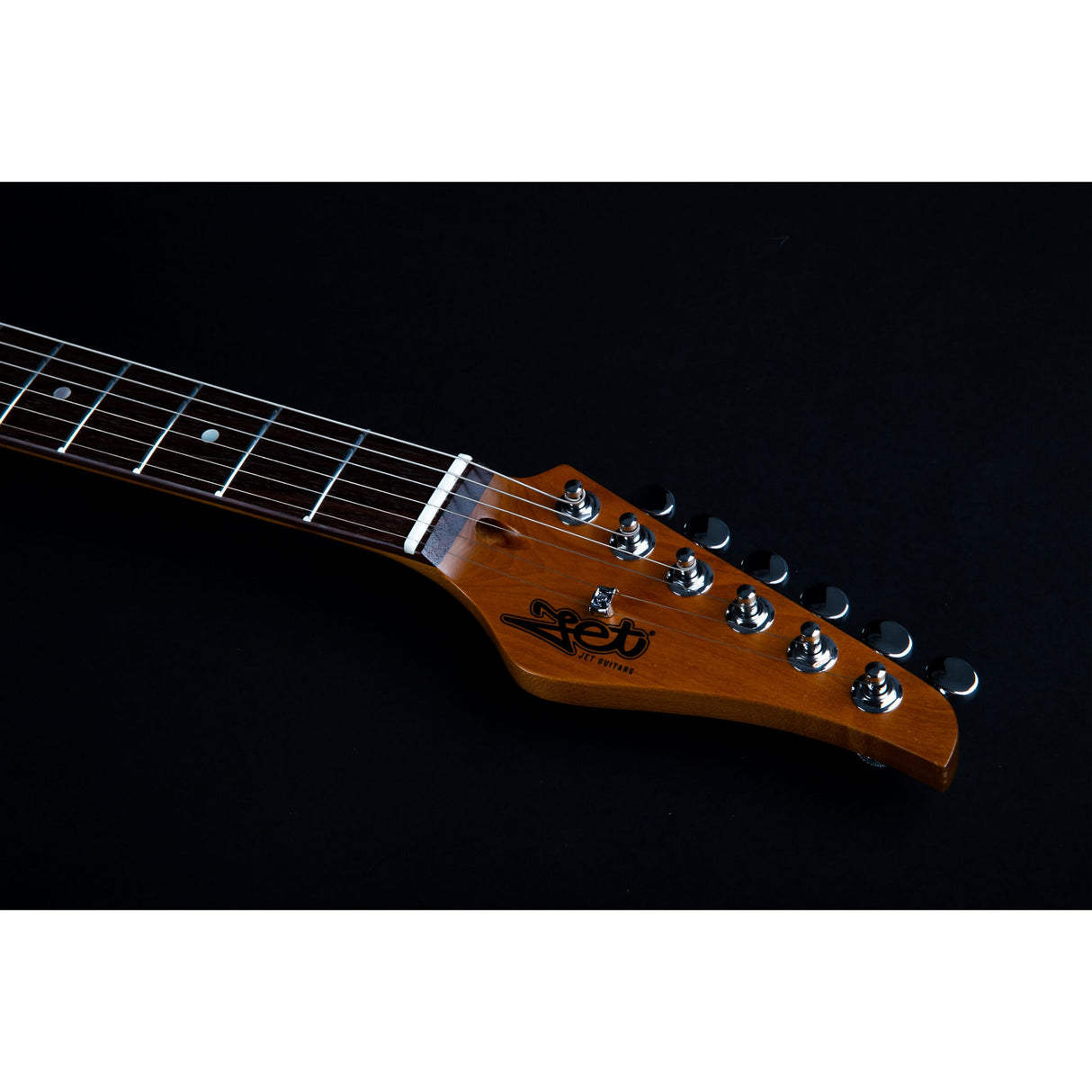 Jet Guitars JT-450 QTPK HH Basswood Body Electric Guitar with Quilted Top, Roasted Maple Neck and Fretboard