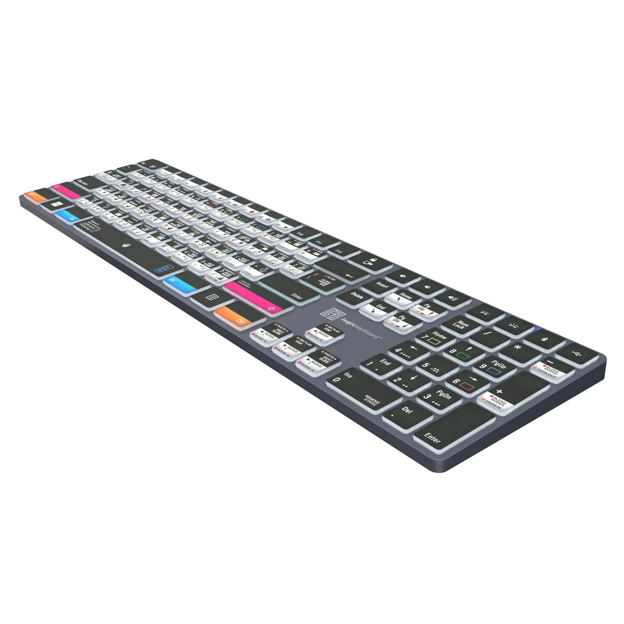 Logickeyboard TITAN Wireless Backlit Keyboard for Adobe Photographer US Windows