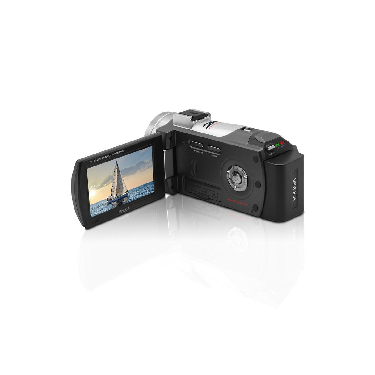 Minolta MN2K50NV 2.7K Ultra HD 48 MP Night Vision Camcorder Black