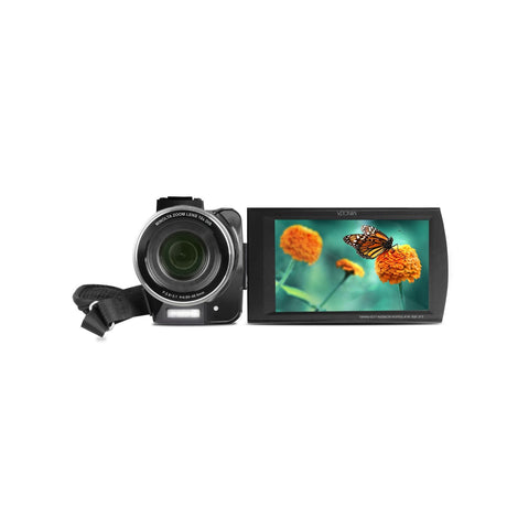 Minolta MN4K100Z 4K Ultra HD Camcorder with 10x Optical Zoom Black
