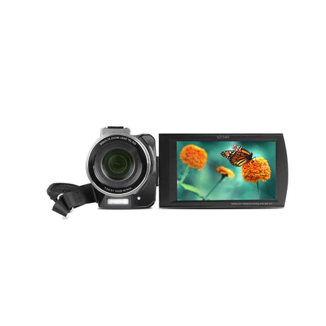 Minolta MN4K100Z 4K Ultra HD Camcorder with 10x Optical Zoom Gunmetal