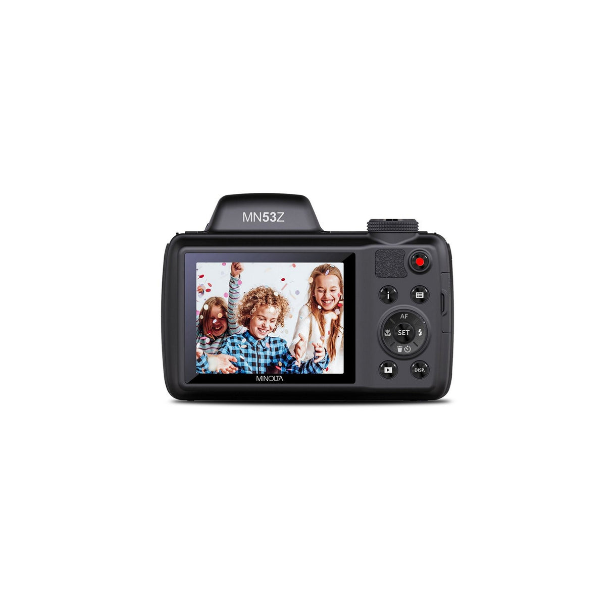 Minolta MN53Z 16 MP HD Bridge Digital Camera with 53x Optical Zoom Black