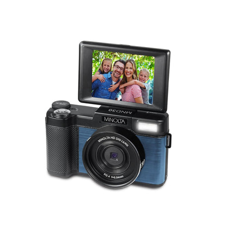 Minolta MND30 30 MP 2.7K Ultra HD Digital Camera Blue