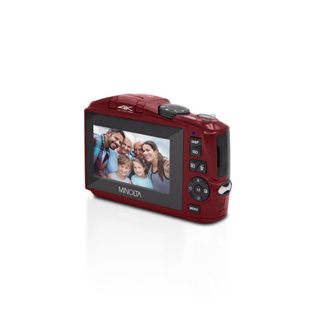 Minolta MND50 48 MP 4K Ultra HD Digital Camera Red