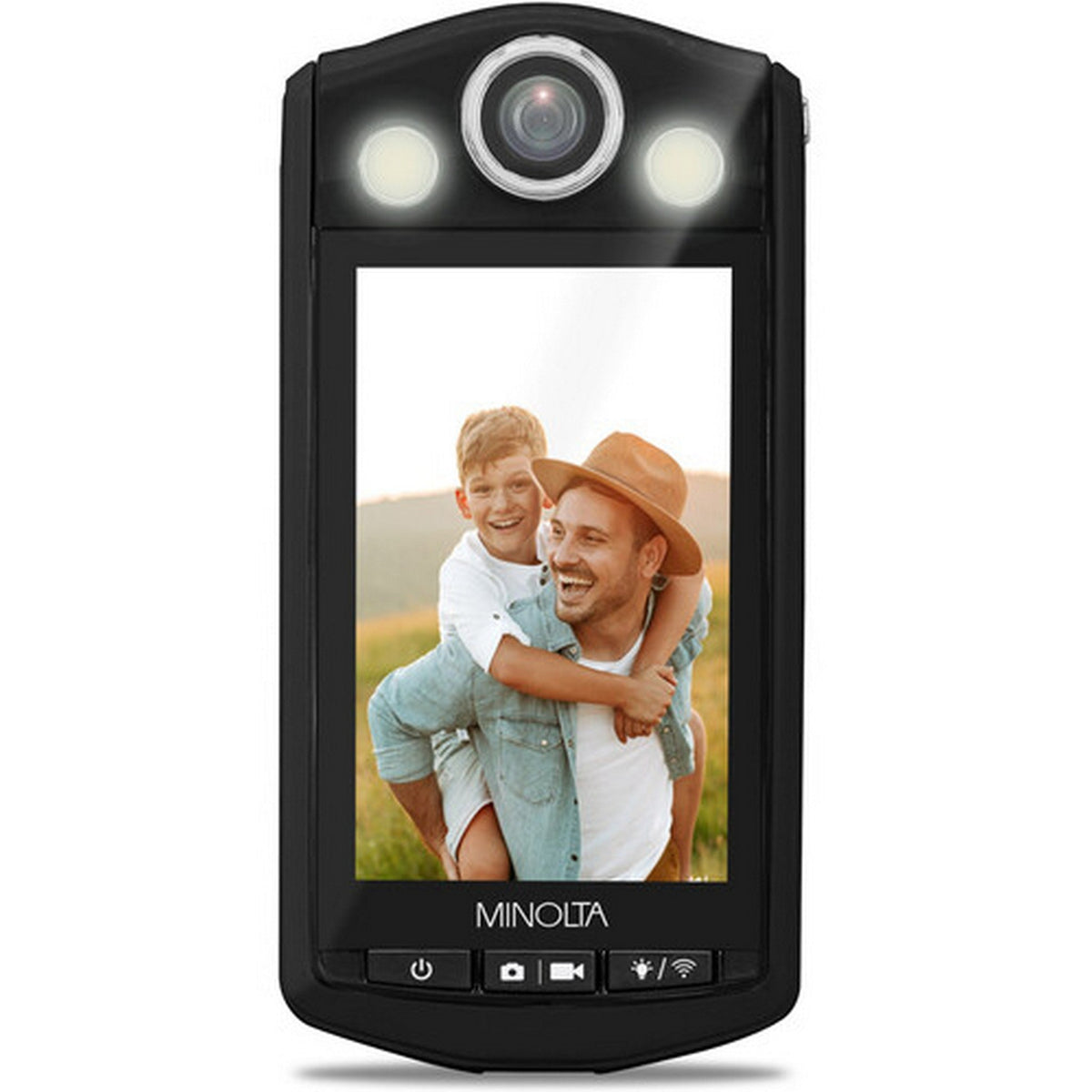 Minolta MN4KFLIP 4K Vlogging Camera with 64MP Photos and Selfie Stand