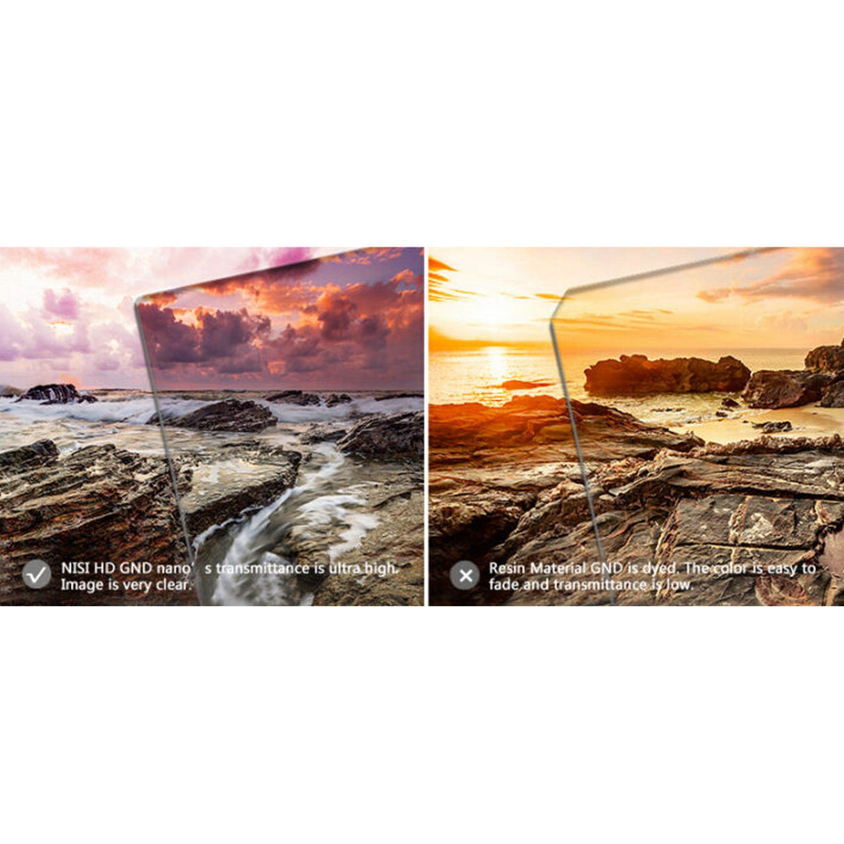 NiSi 100x150mm Nano IR Soft Graduated Neutral Density Filter ND16 (1.2) 4 Stop