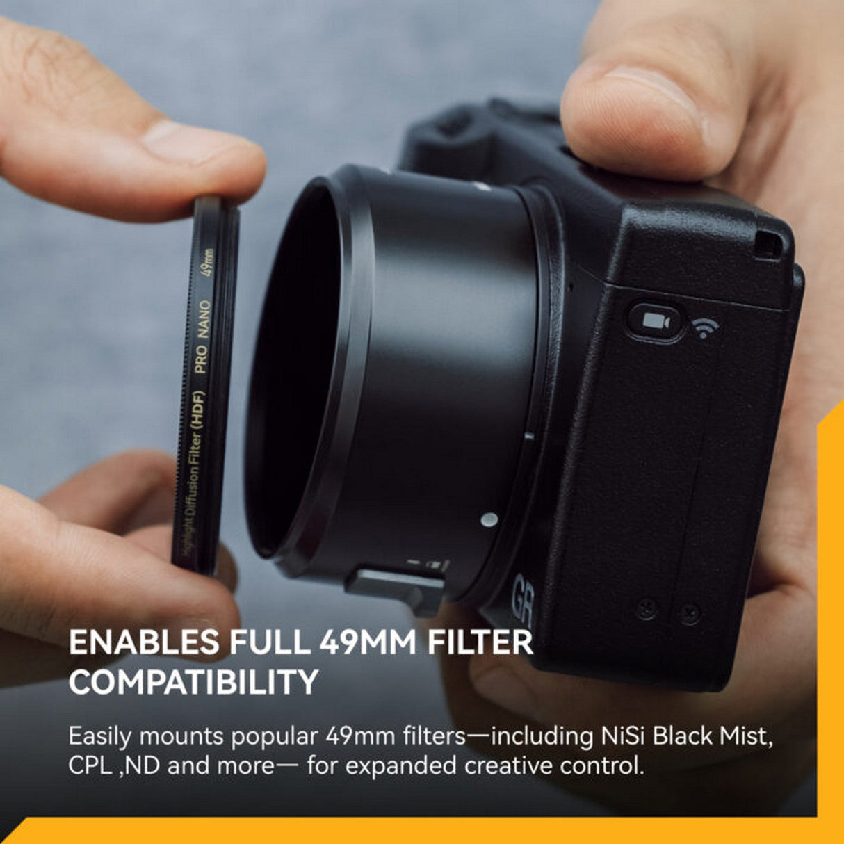 NiSi 49mm Filter Adapter MKII for GRIIIx