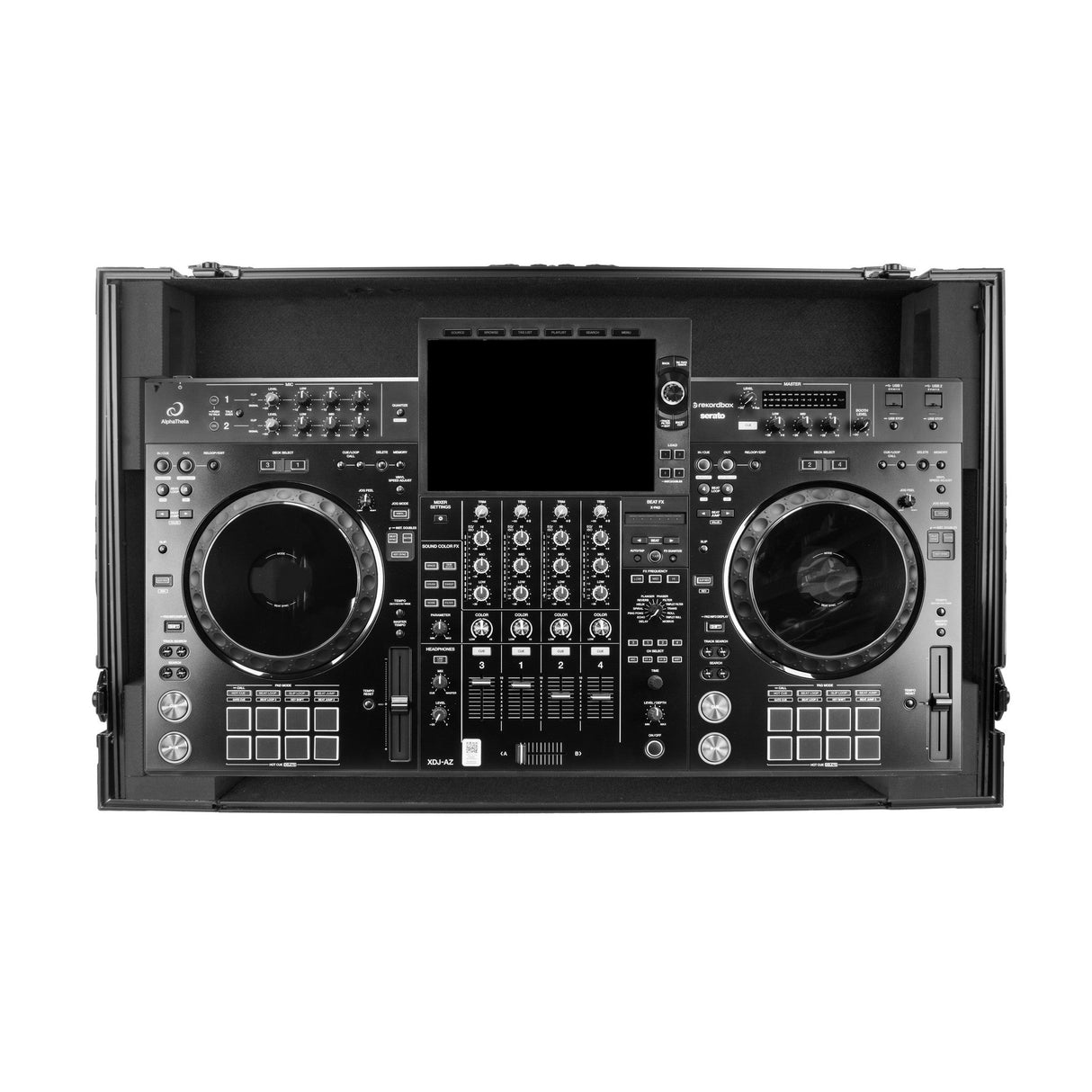 Odyssey FZGSATXDJAZWBL Black Label Glide Style Flight Case for AlphaTheta XDJ-AZ Dual