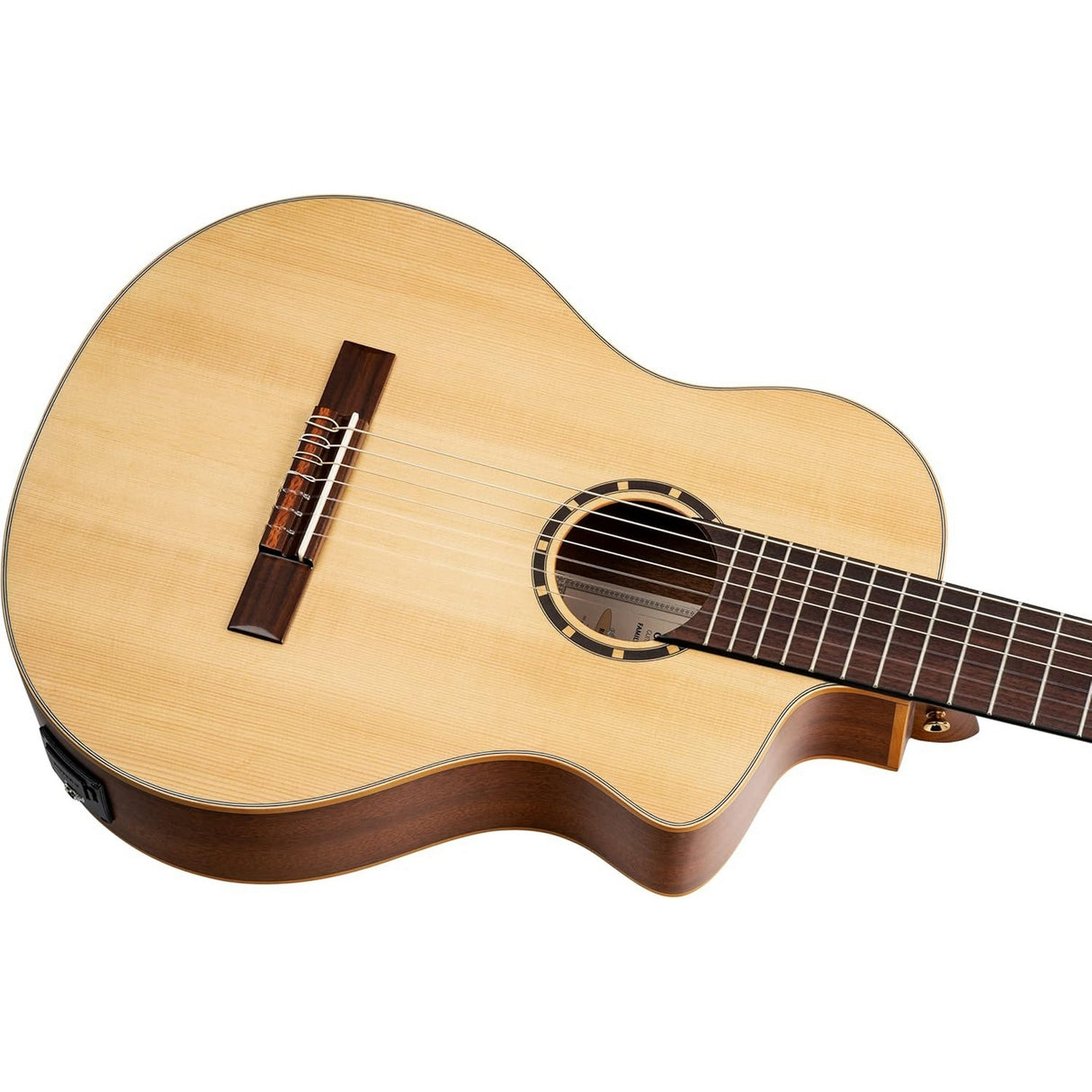Ortega Guitars RCE133-7 Family Series Pro Full Size Seven String Acoustic Electric Guitar