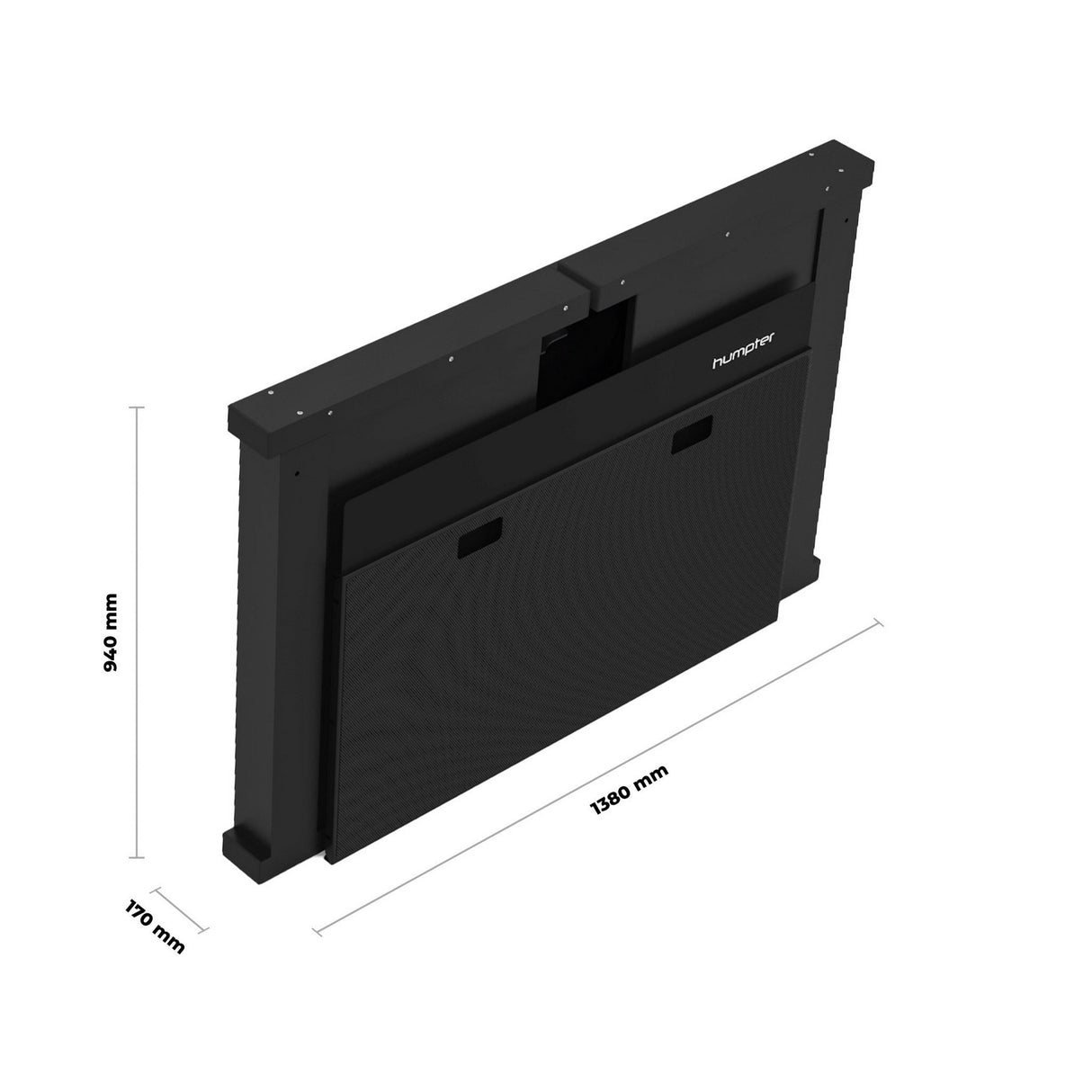 ProX XFH-HUMPTER-B3-BLK B3 Quick Folding DJ Facade Table Workstation, Black