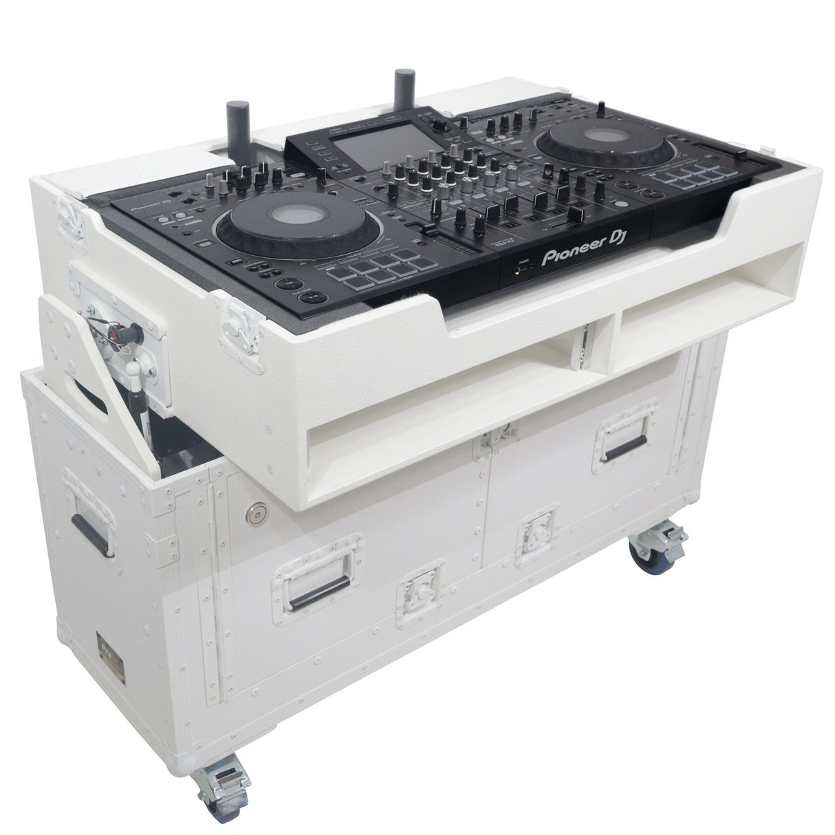 ProX XZF-UCXX Flip-Ready Hydraulic DJ Flight Case for Pioneer DJ DDJ-REV7 XDJ-XZ DDJ-1000 SZ2 SX3