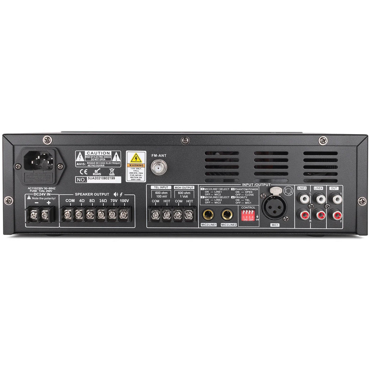 Pure Resonance Audio Background Music System with (4)SP8 Ceiling Tile Speakers and MA60BT Bluetooth Mixer Amplifier