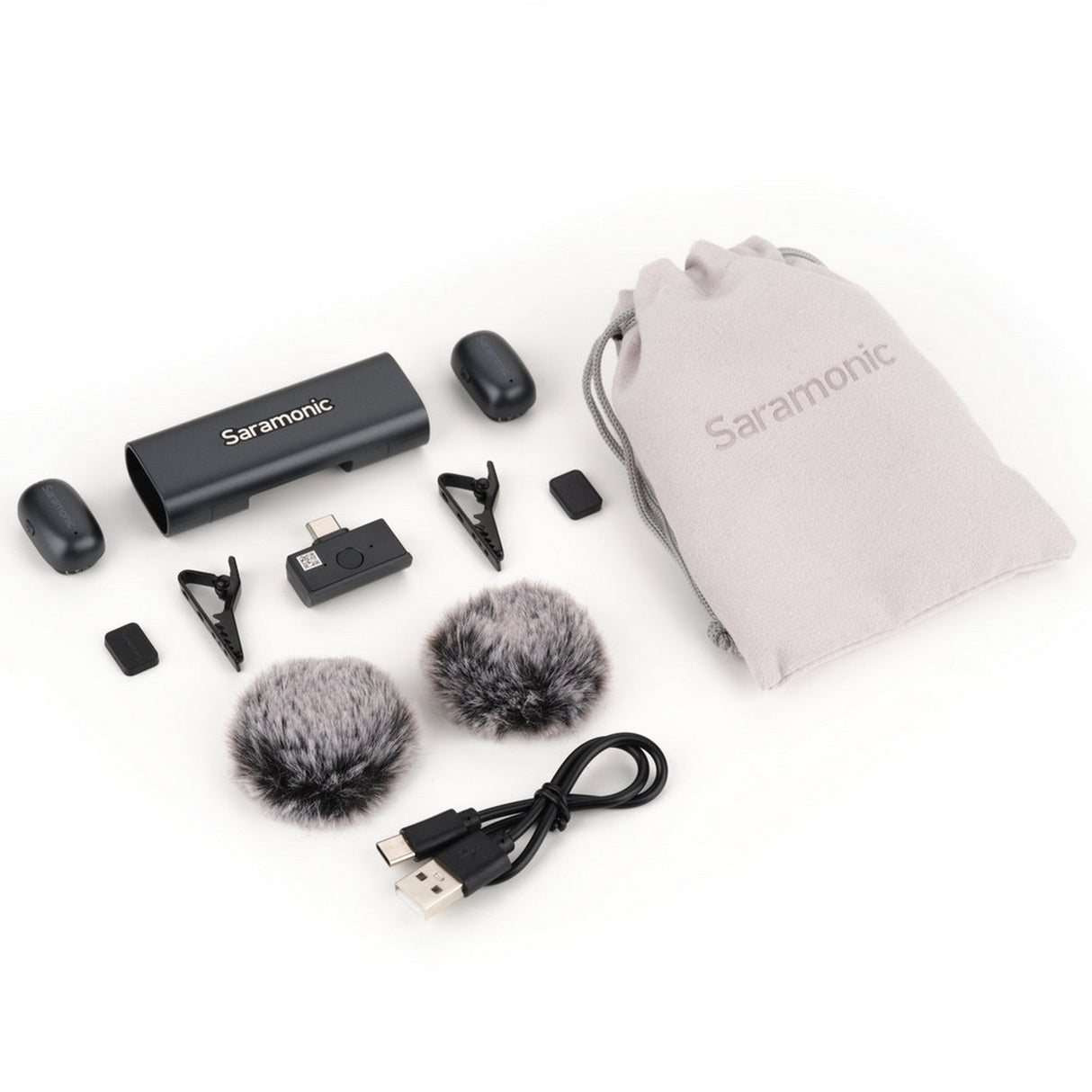 Saramonic AIR-SE-01 2-Person USB-C Ultra-Mini Wireless Microphone System, 2.4 GHz
