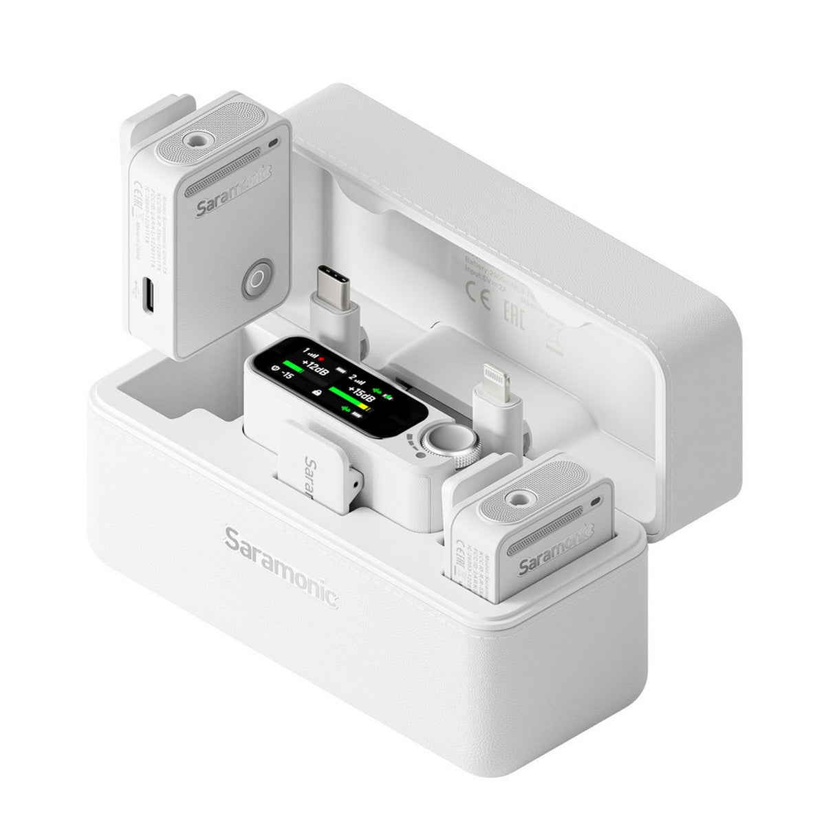 Saramonic ULTRA04 Dual Wireless Microphone System with Lavs, White