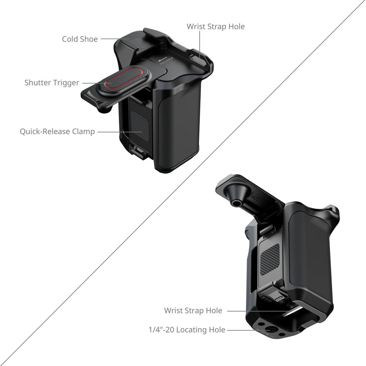SmallRig 5602 Cage Kit for DJI Osmo Action 5 Pro / 4 / 3 Camera Rig