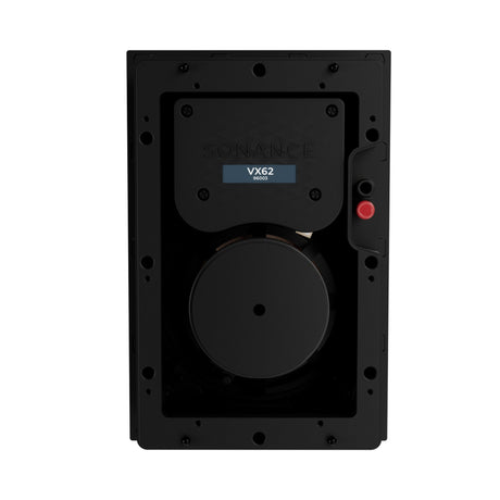 Sonance VX Series 6-Inch Rectangle In-Wall Speaker with White Micro Trim Grille Pair