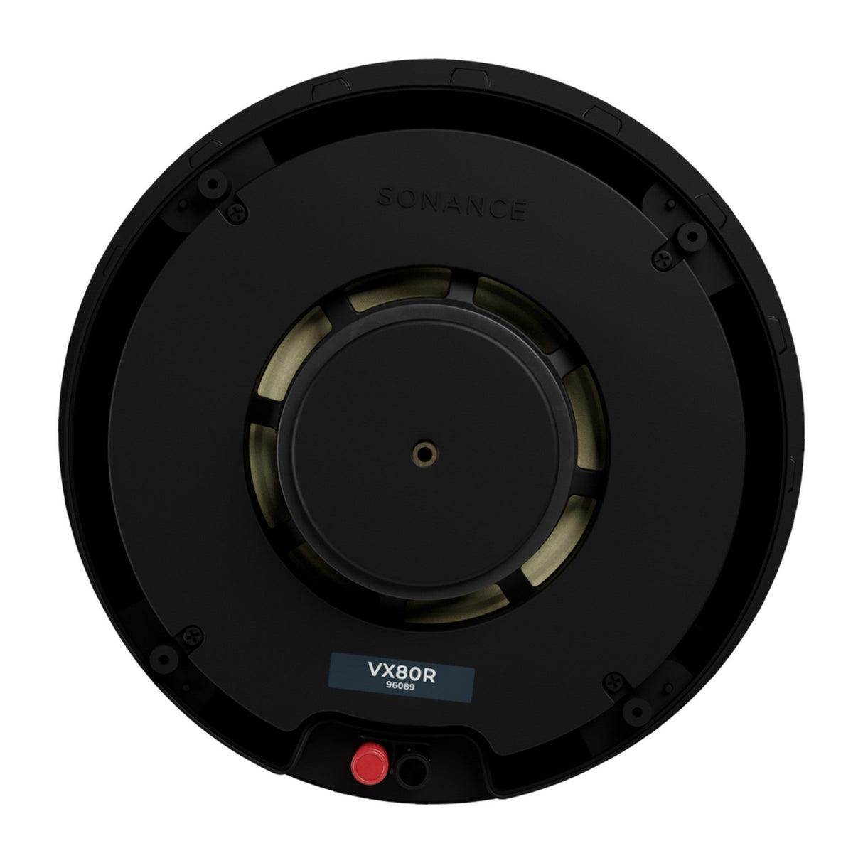 Sonance VX80R 8-Inch Round In-Ceiling Speaker with White Micro Trim Grille Pair