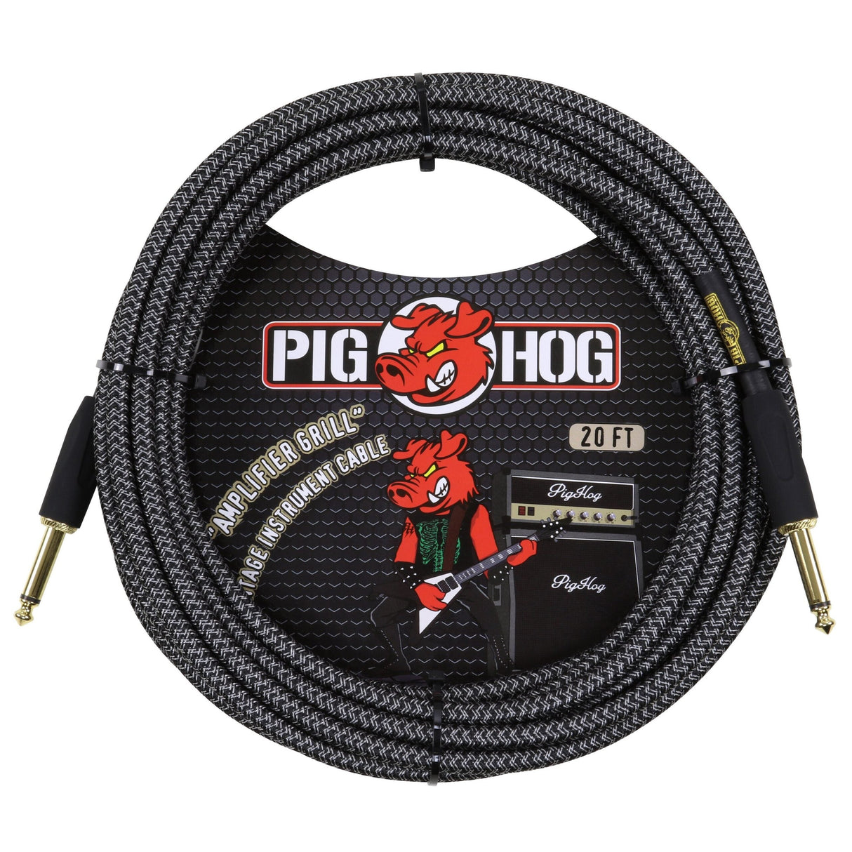 Pig Hog PCH20AG ’Amplifier Grill’ Instrument Cable 20ft.