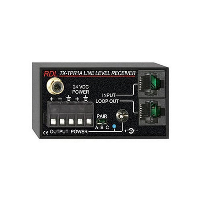 RDL TX-TPR1A Active Single-Pair Receiver Twisted Pair Format-A Balanced Line Output