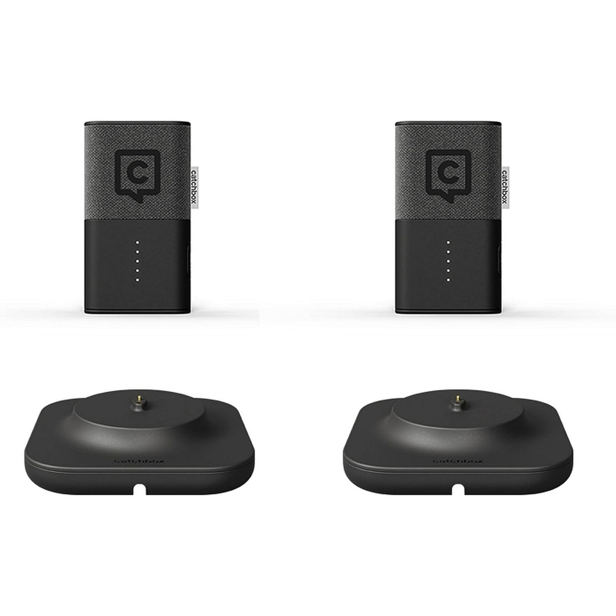 Catchbox Clip Microphone System with 2 Clips and 2 Dock (Old Version) - Black