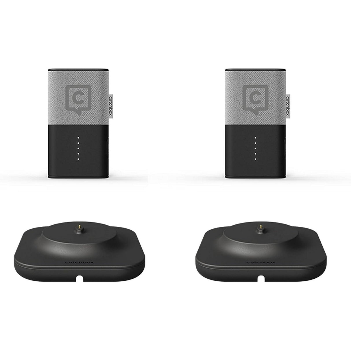 Catchbox Clip Microphone System with 2 Clips and 2 Dock (Old Version) - Grey