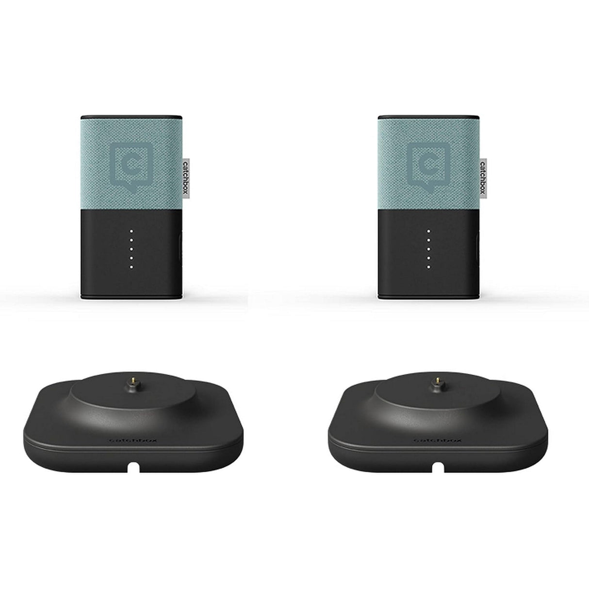 Catchbox Clip Microphone System with 2 Clips and 2 Dock (Old Version) - Teal