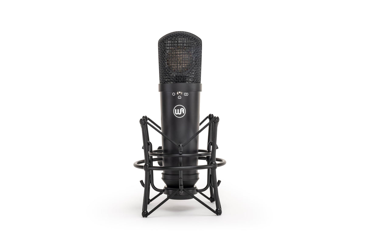 Warm Audio WA-87jr Multi-Pattern Large-Diaphragm Condenser Mic with Shockmount - Black