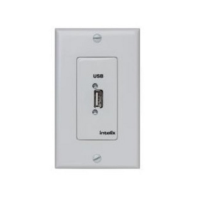 Intelix USB-WP-C-W Full-Speed USB Extender Wall Plate Client Side White
