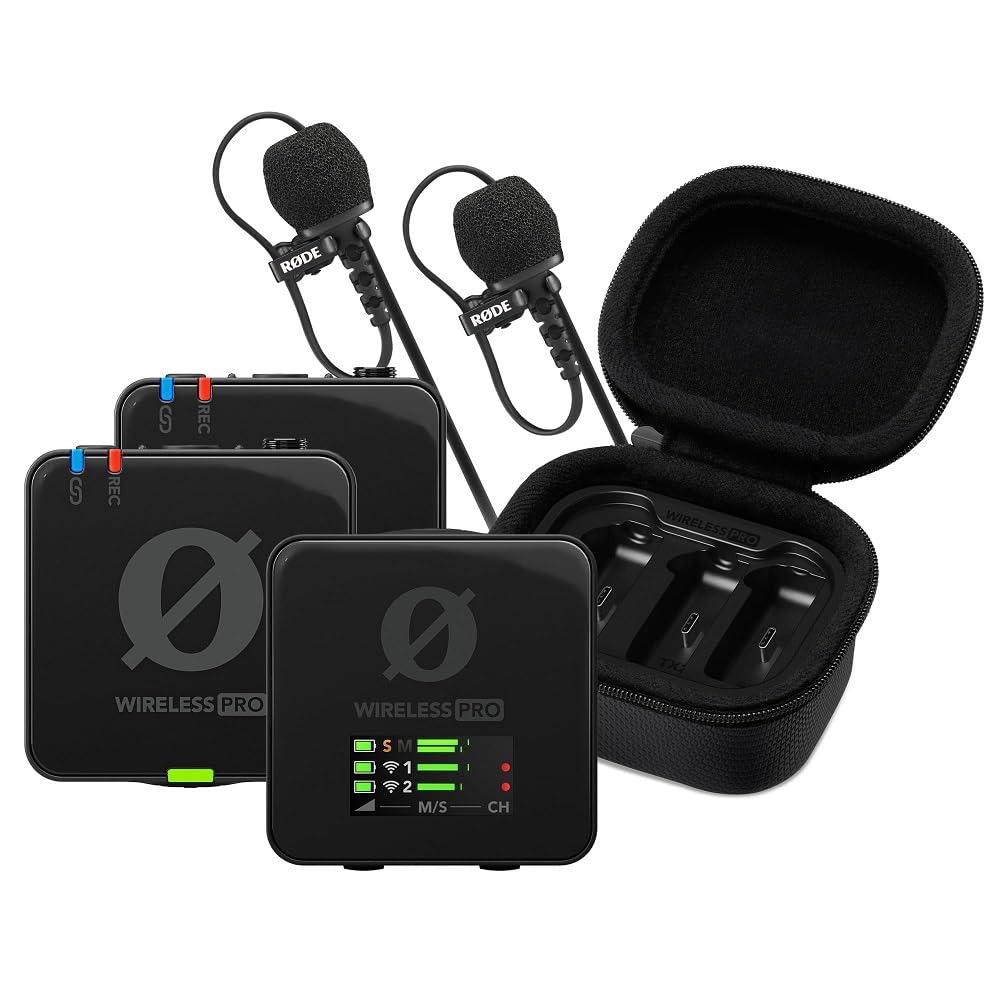 RODE Wireless PRO Clip-On Lavalier Microphone System/Recorder 2.4 GHz