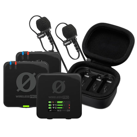 RODE Wireless PRO Clip-On Lavalier Microphone System/Recorder 2.4 GHz