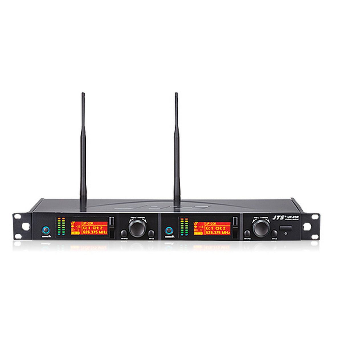 JTS UF-20R UHF Dual Channel Wideband True Diversity Wireless Receiver