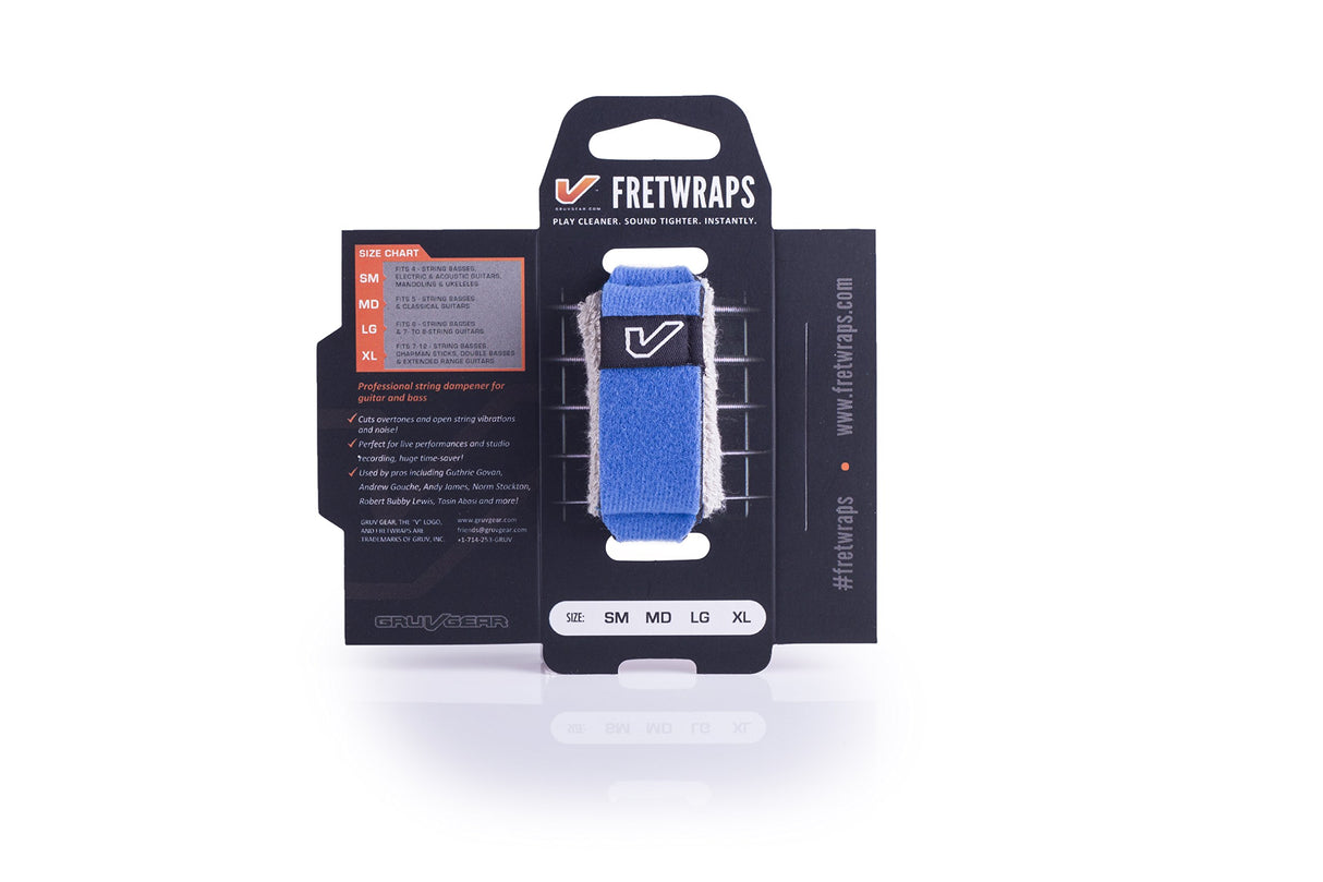 Gruv Gear FretWraps String Muter HD Sky 1-Pack Blue Small - accessories