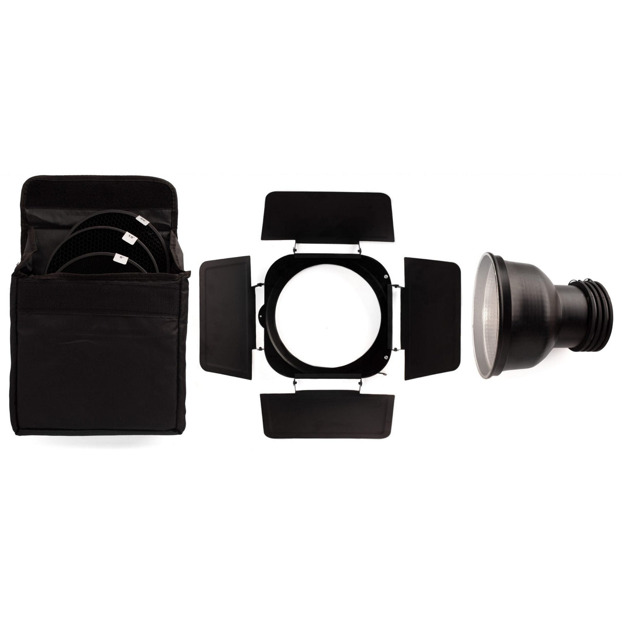 Hive Lighting Zoom Reflector Barndoors and Grid Kit