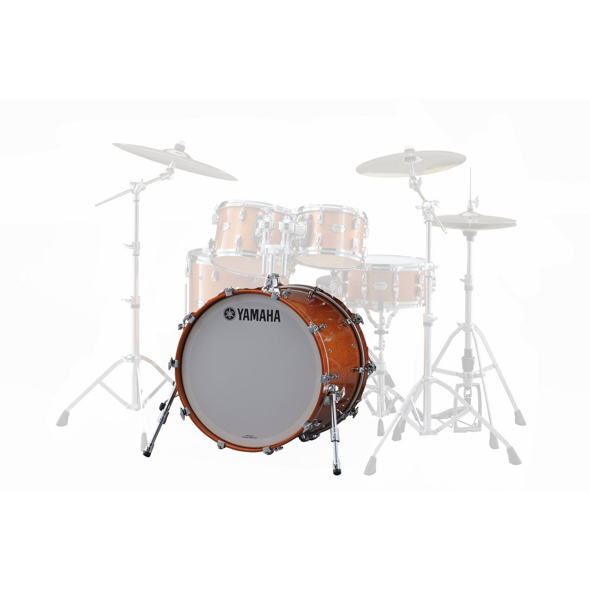 Yamaha Absolute Hybrid Maple Acoustic Bass Drum - Red Autumn / 18 x 14 inches