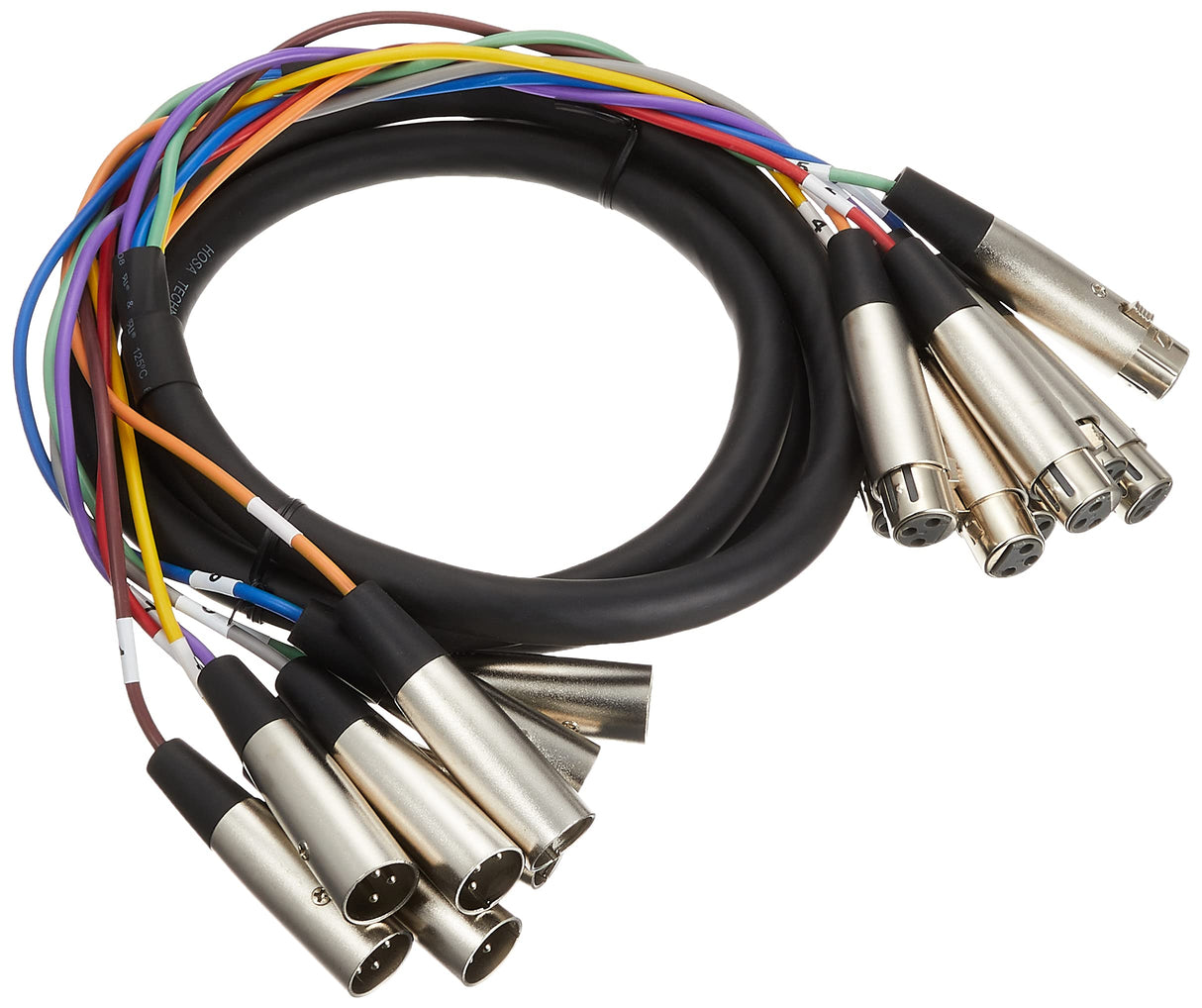 Hosa XLR-802 Balanced Snake Cable XLR3F to XLR3M 2 Meters