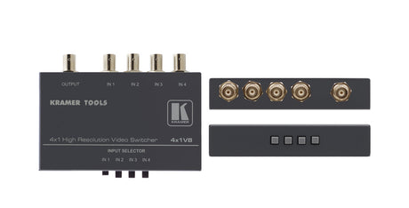Kramer 4X1VB 4 x 1 Composite Video Mechanical Switcher BNCs