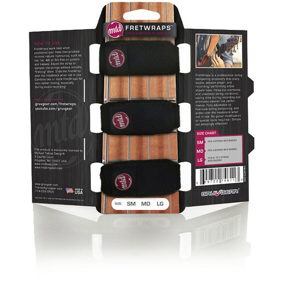 Gruv Gear MTD Fretwraps String Muter Large - accessories