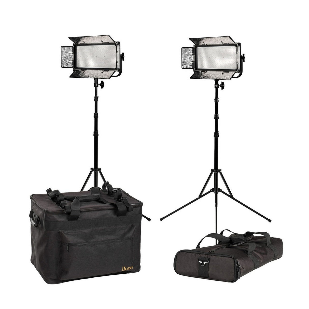 Ikan MB8-2PT-KIT Mylo Bi Color 2 Point 5600K LED Lights with Stands