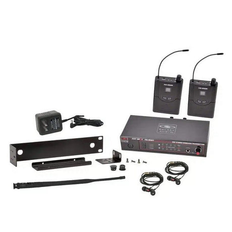 Galaxy Audio AS-950-2 16-Channel Stereo Wireless Personal In-Ear Monitor Twin System P2 470-494 MHz