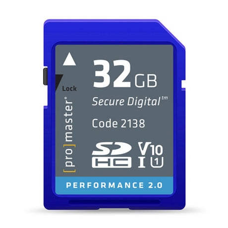 ProMaster SDHC Performance 2.0 Memory Card 32GB